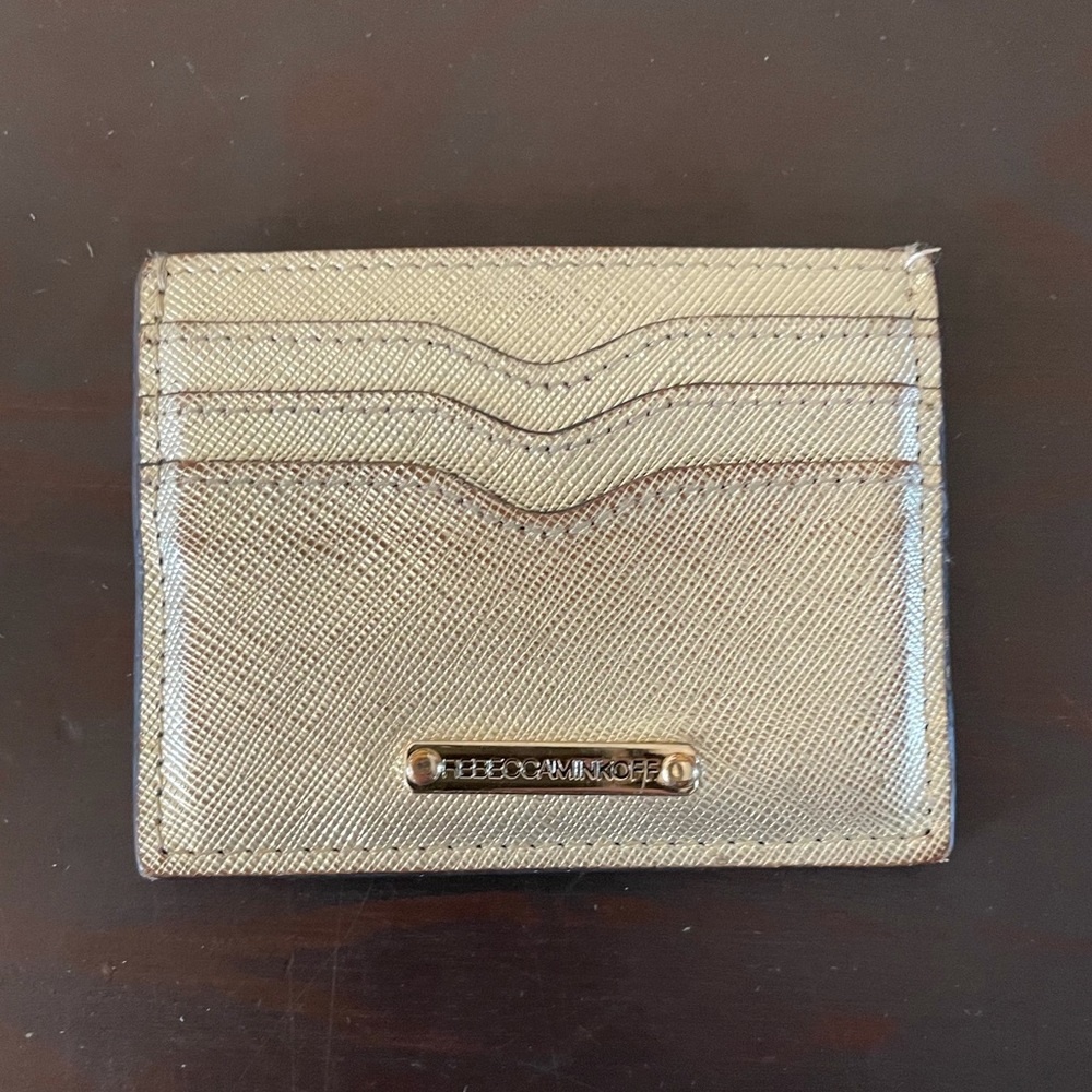 Rebecca Minkoff Gold card holder